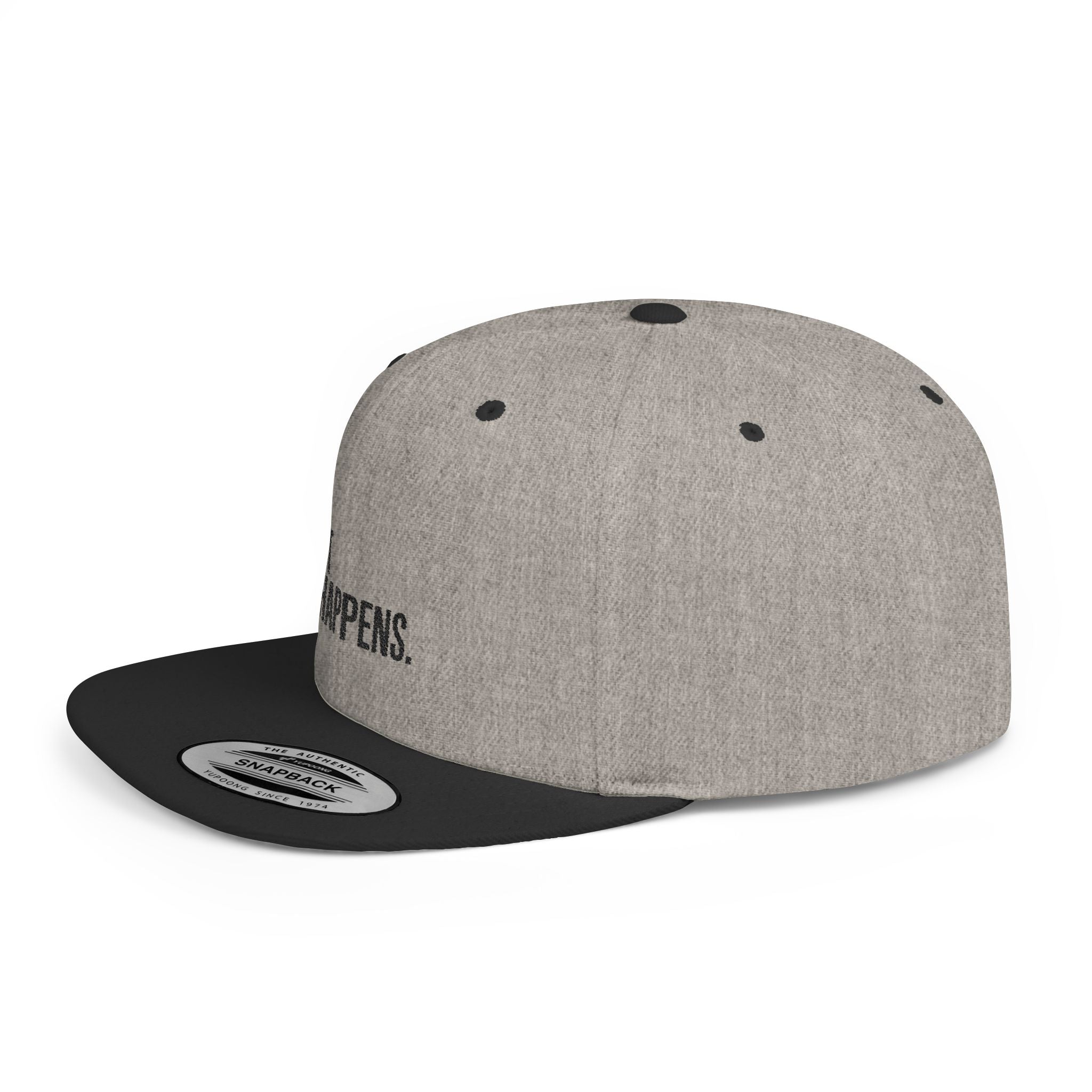 Flat Bill Snapback Hat - Unisex