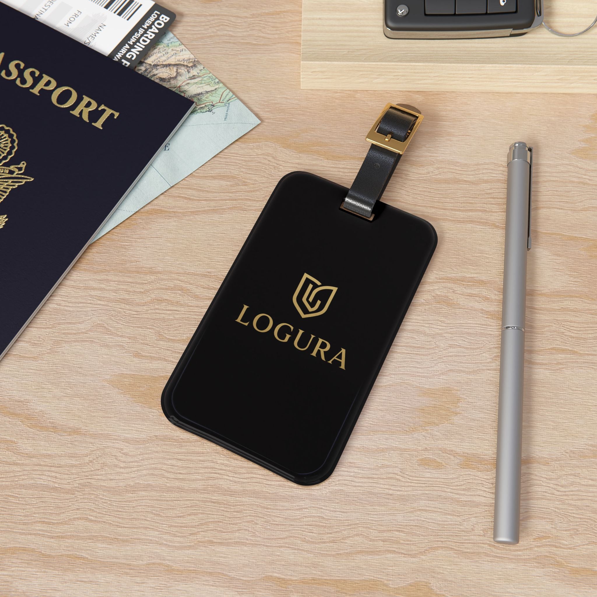 Logura Premium Leather Luggage Tag