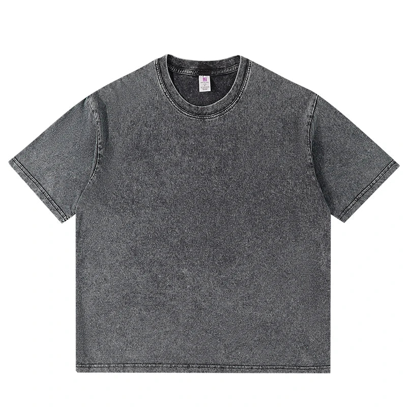 Washed Vintage Street Hip Hop Retro Punk T Shirt
