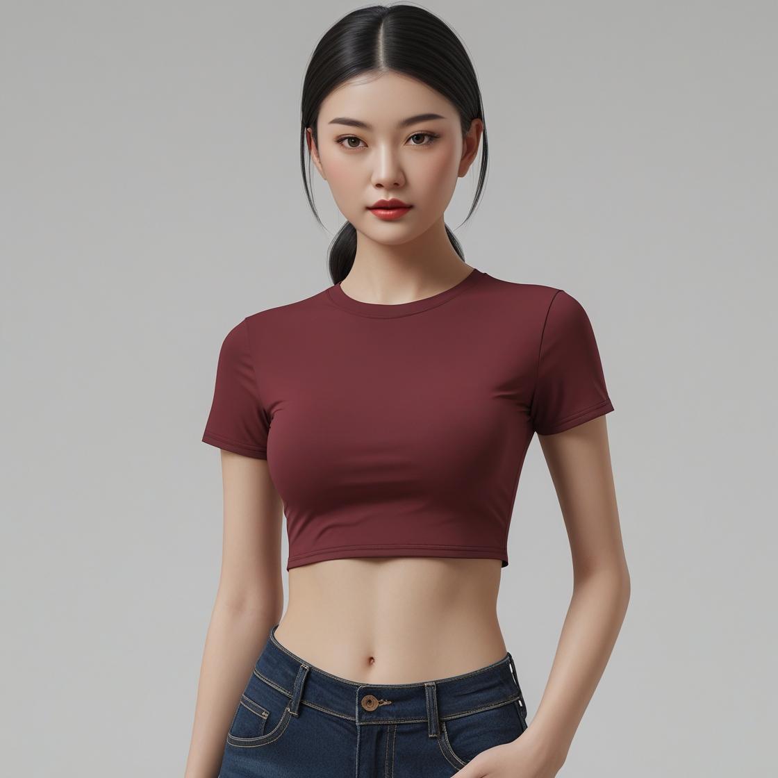 Logura Pure Crop - Maroon