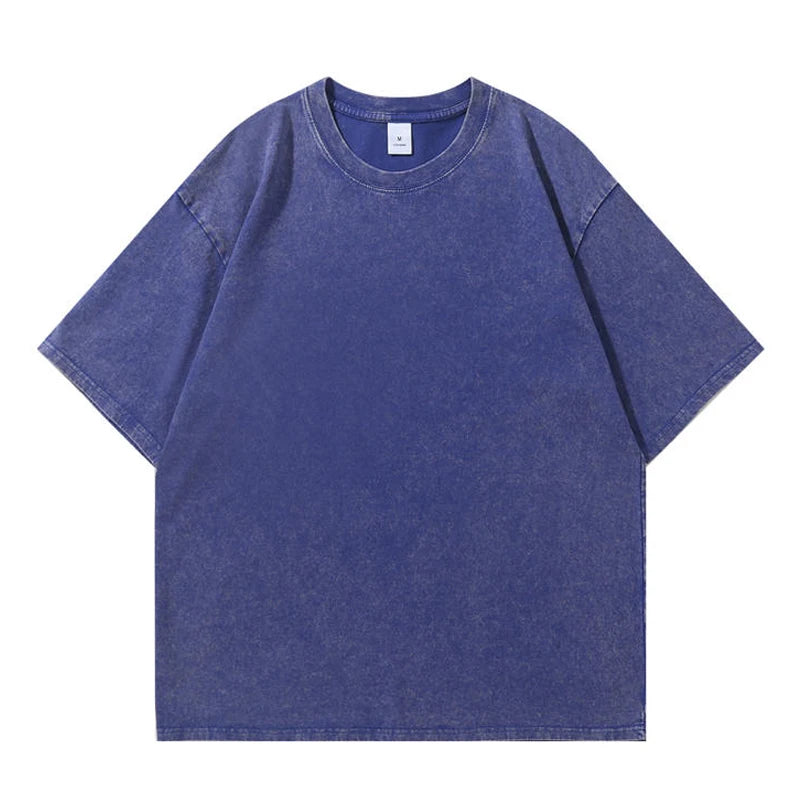 Washed Vintage Street Hip Hop Retro Punk T Shirt