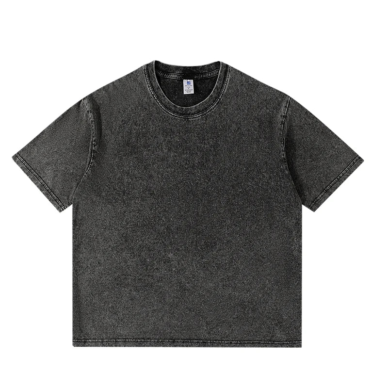 Washed Vintage Street Hip Hop Retro Punk T Shirt