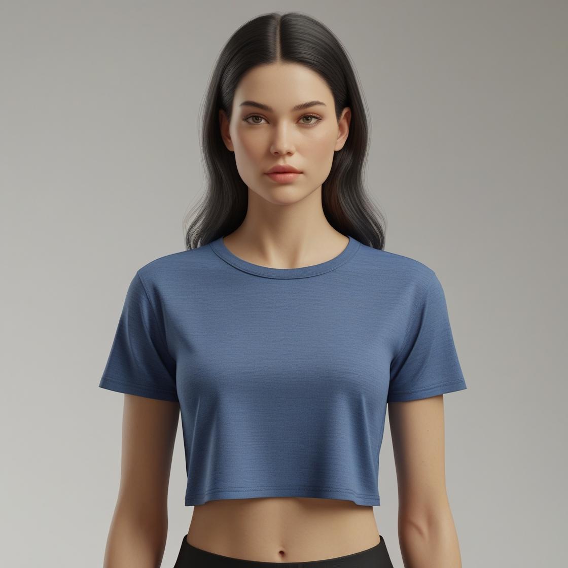 Logura Pure Crop - French Blue