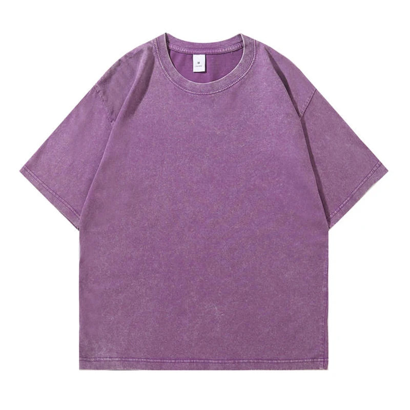 Washed Vintage Street Hip Hop Retro Punk T Shirt
