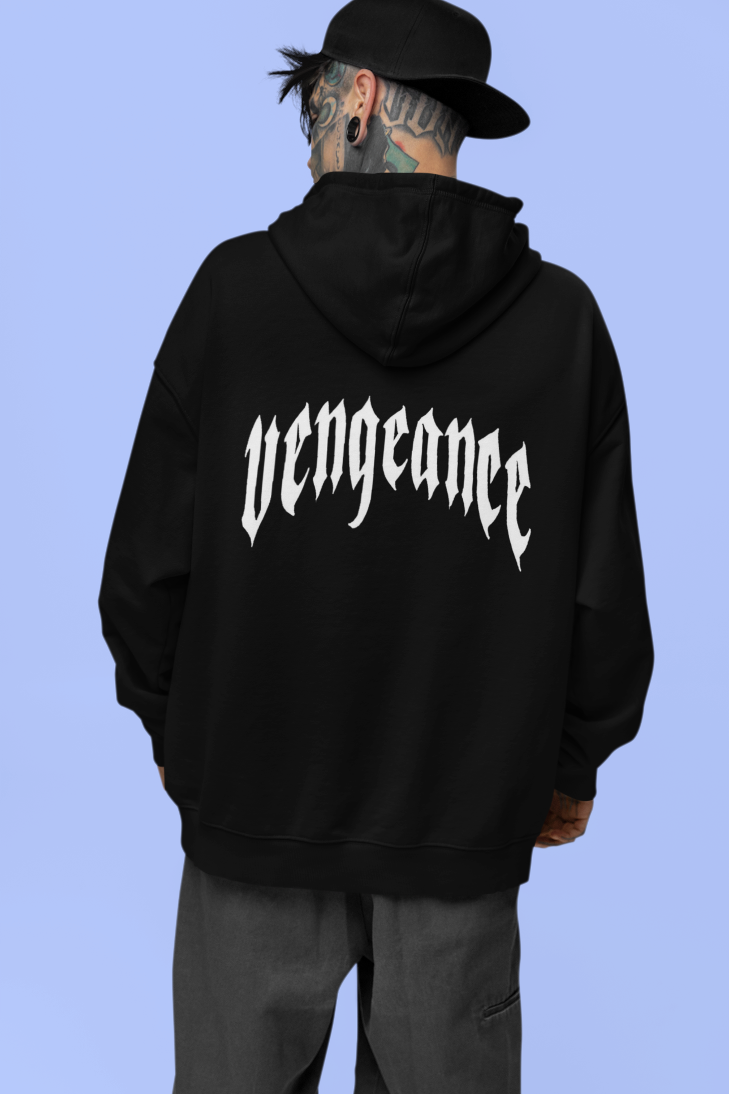 Black Vengeance Oversized Hoodie