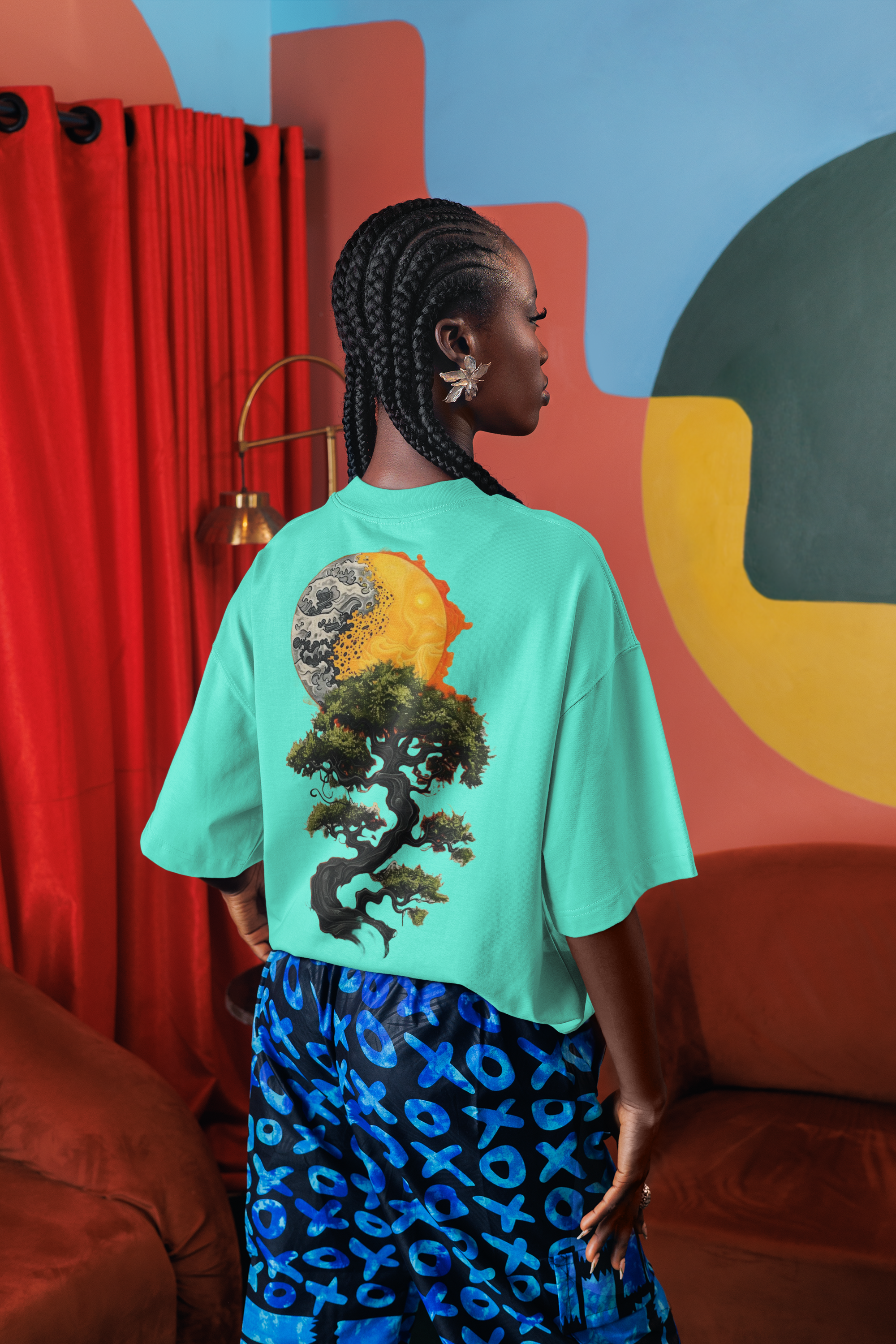 Mint Nebula Burn T-Shirt