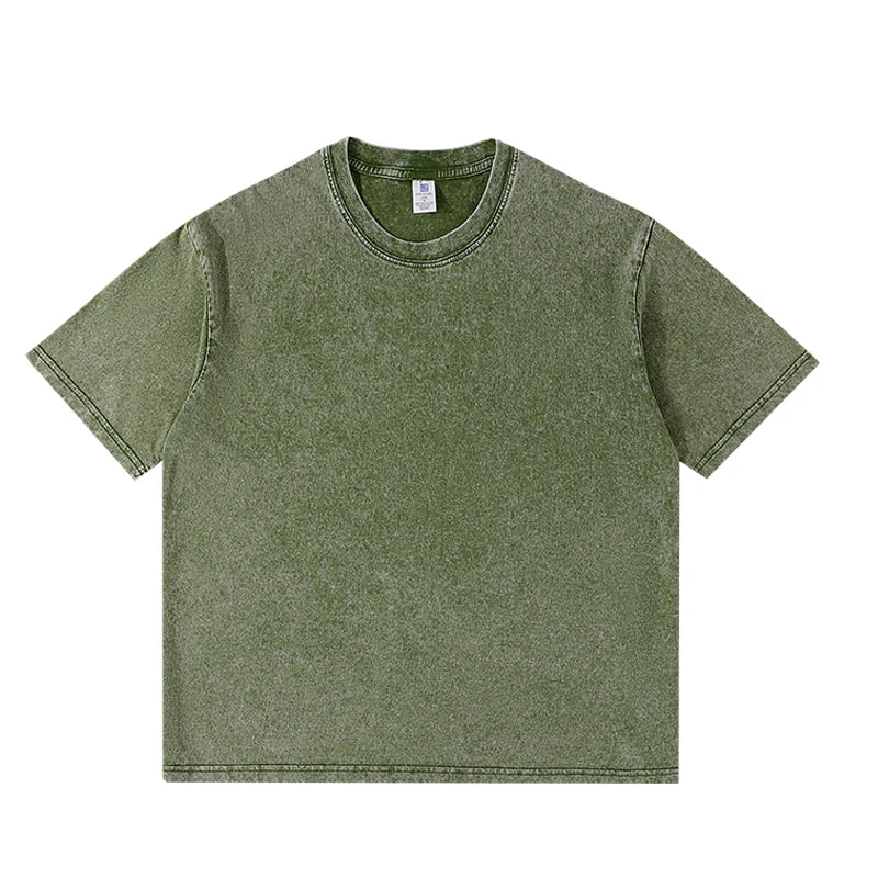 Washed Vintage Street Hip Hop Retro Punk T Shirt