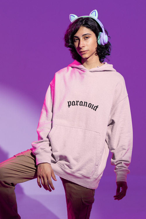 Pink Paranoid Oversized Hoodie